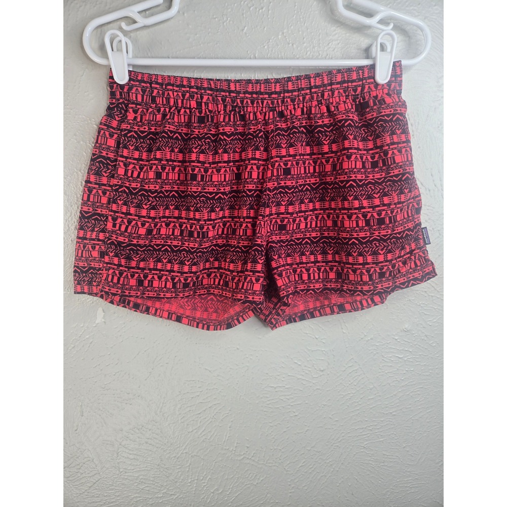 Patagonia Barely Baggies Short Geometric Southwestern Tribal Print Nylon Outdoor